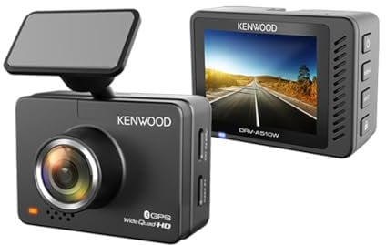 KENWOOD DRV-A510W 2,0 Zoll LCD-Dashcam mit 2 K High Definition Aufnahme und drahtloser Verbindung