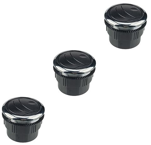 JECOMPRIS 3piezas Salida De Aire Acondicionado Redonda Revestimiento Electroplate Para Rv y Vehículos Eléctricos Tubo Apta Para Reparaciones y Mejoras Interiores