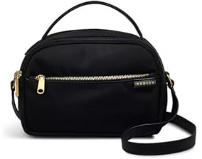 RADLEY London Montague Lane Responsible Women's Mini Zip Around Recycled Fabric Zip Around Crossbody, Black