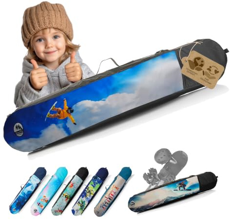 Snowboardrucksack für Kinder Snowboardtasche viel Stauraum | Boardbag, mit Schulterriemen & Tragegriff, auch für Helm, Schuhe & Handschuhe, (120 cm, 135 cm, 150 cm)
