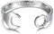 9mm Silver-Filled Gold-Plated Adjustable Spanner Wrench Bangle - 42g - Bling King London