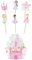 Folat B.V.- Folat 27500 cumpleaños Rosa-Set de Decoración para Cupcakes-Pretty Princess-6 Piezas-Vajilla Fiestas de Princesas, Multicolor