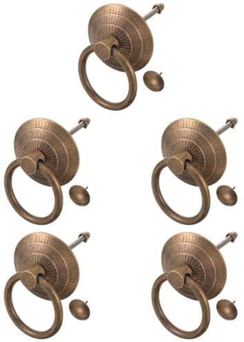 OSALADI 5St handhaben Türschloss Fuchs Garage Glocke Scheune Türklopfer aus Metall für die Vordertür Türgriffe Retro-Türklopfer Türklopfer für Haustür Türklopfer tauschen Messing Golden