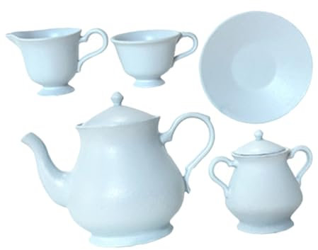 UPKOCH Té Miniatura De Accesorios De Juego De Simulación para Fiestas De Té Detalles Vintage