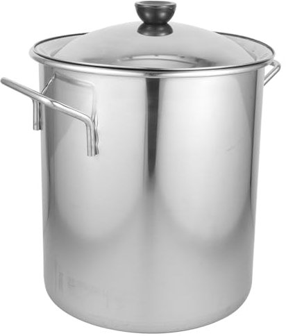 CIYODO Pentola in Acciaio Inox Pentola per Zuppa di capacità Secchio per Riso Multiuso con Coperchio