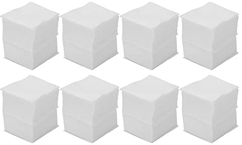 HOSEONFN Wattepads für Make-up, Dicke 3D-Punktstruktur, hohe Saugfähigkeit, 1600 Stück, für sanfte Hautpflege, trockene und nasse Anwendung, weich und weiß