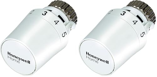 Honeywell Home T5019W0 - Cabezal termostático con Cero de radiador Thera-5, conexión M30 x 1.5, Blanco, 50 mm diámetro/ 70 mm Largo (Paquete de 2)