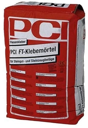 PCI FT Klebemörtel 25 kg - Fliesenkleber für Steingut- und Steinzeugbeläge