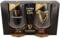 Guinness 2-Pack Embossed Victoria Goblet Stem Glasses With Harp Design