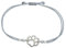Selfmade Jewelry Armband Damen Silber Pfote Größenverstellbares Makramee-Armkettchen mit Tatze Handgemacht Inkl. Geschenk-Verpackung