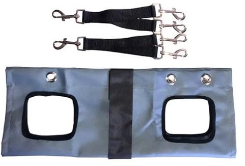 Groomers World - Dog Hammock - Relaxation Cradle for Ear, Eye, Nail & Hair Care - Medium Grey