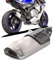Auspuffanlage für Motorrad Auspuffanlage Auspuff für Yamahá Hónda Suzukí Kawasaki BMẂ Aprilia (Schwarz 38-51mm)