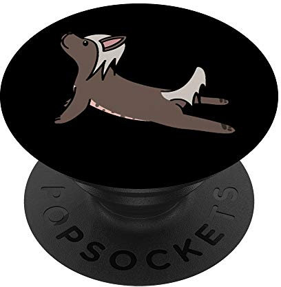 Yoga Chien Chinois à Crête Chien PopSockets Support et Grip pour Smartphones et Tablettes