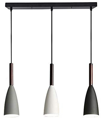 RUIBO Minimalista lampada a sospensione moderna, 3 teste con cavo regolabile LED lampada a sospensione a soffitto, per cucina, sala da pranzo, luci a sospensione, lampadina E27 non inclusa AC90-260V