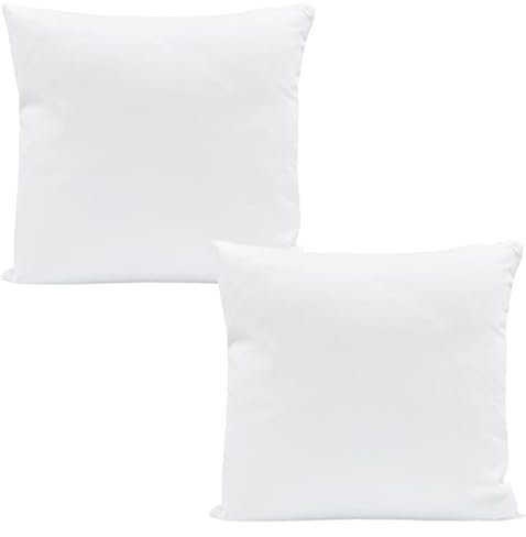Amazinggirl Kopfkissen 50x50 cm - Kissen Allergiker Schlafkissen Polster Pillow Made in EU und Pillows for Sleeping 50 x 50 Bett Kissens für Schlafen Oeko-Tex Weiß - 2 Stück