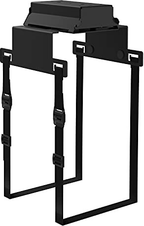 boho office® Computer-Halter, PC Halterung mit Gurtsystem zur Montage unterhalb der Tischplatte, flexibel anpassbar an Fast jeden Desktop PC…