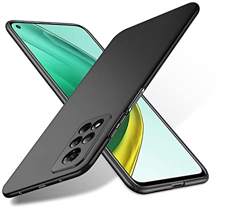 Bastmei für Xiaomi Mi 10T/ Mi 10T Pro 5G Hülle, Ultraleicht Ultradünn Kratzfest rutschfest Kameraschutz Mattierte Textur Hart PC Handyhülle Hülle für Xiaomi Mi 10T/ Mi 10T Pro (Schwarz, Mattierte)