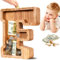 Summidate Spardose für Kinder Junge, Personalisiert Holz Großes Sparschwein, Unzerbrechliches Buchstabe A-Z Sparbüchse für Kinder Mädchen, Erwachsene, Geschenk&Dekoration