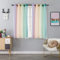 GIRASOLE HOME® Coppia Tende Doppio Velo Oscuranti Morbide Fantasia Stelle Vuote Tenda Isolante per Camera e Cameretta Bambini 2 Pannelli con Occhielli (140x145cm, Arcobaleno Caldo)
