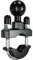 BRCOVAN 1'' Ball Handlebar U-Bolt Mount Base, Fit for Round Rails 0.5'' to 1.26'' in Diameter, Compatible with RAM Mounts B Size 1 inch Ball Double Socket Arm & Bike Motorcycle Phone Holder