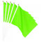 sourcing map Lot de 12 mini drapeaux verts à tenir à la main - 30 x 20 cm - Rectangle pour festival, événements, décoration de fête