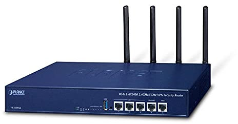 Planet Wi-FI 6 AX2400 2.4GHz/5GHz VPN Security Router (2400Mbps, W126279331 (VPN Security Router (2400Mbps 802.11ax, 5-Port 10/100/1000T, Dual-WAN Fai Wi-FI 6 AX2400 2.4GHz/5GHz,)