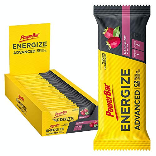 Powerbar - Energize Advanced - Himbeere - 15x55g - High Carb Energieriegel - Magnesium,Natrium