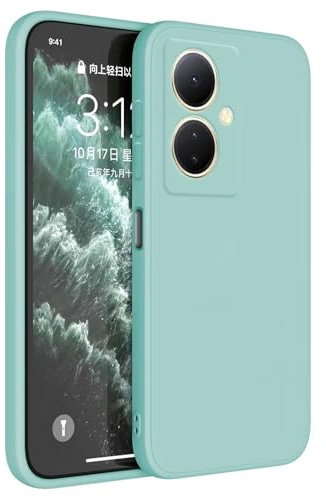 Topme Handyhülle Hülle Fur vivo V29 Lite 5G / vivo Y78+ (6.78 Inches) Case Schutzhülle, Hautschutz Aus TPU Silikonhülle - Helles Cyan