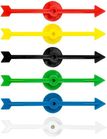 CRLLDPM 24 Pezzi Freccia Spinner di Gioco, 10cm Plastica Arrow Spinner, Gioco da Tavolo Spinner, per Giochi e L’Insegnamento (5 Colori)