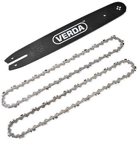 Verda Schwert für Stihl Kettensäge + 2x Sägekette 35cm | 3/8 1,3mm 50TG | langlebige Ketten für präzises Sägen & Hochwertiges Führungsschwert SN0511