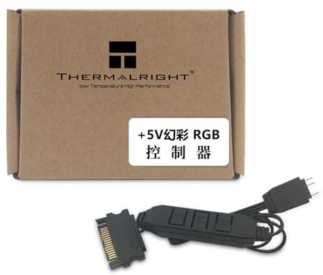 Thermalright Controllo Ventola per Computer A-RGB 5V, Illuminazione 3 Pin, Interfaccia PC, Alimentazione SATA