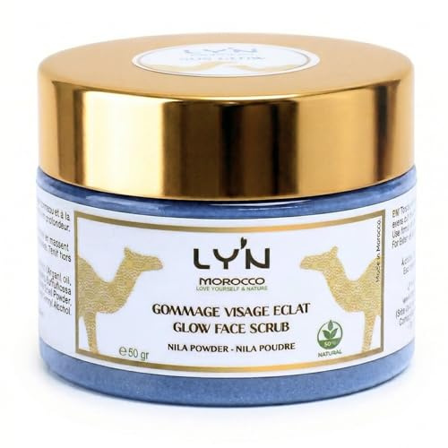 Nila Exfoliating Face Scrub - Feuchtigkeitsspendende und Anti-Aging Gesichtscreme für empfindliche Haut - 50 ml - Vegan, Parfumfrei, mit Vitamin E und Hyaluronsäure