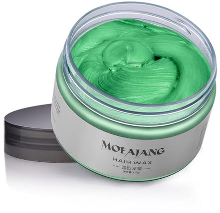 Cera De Color Para El Cabello Verde, 120g De Cera Temporal Para Pintar El Cabello De Colores, Cambio De Color Lavable Y Fácil Para Niños Mujeres Y Hombres, Adecuada Para Fiestas Cosplay Y Halloween