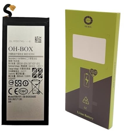 OH-BOX® Akku kompatibel mit Samsung EB-BG935ABE Galaxy S7 Edge (SM-G935F, SM-G9350)