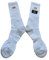 MIBANDERA Calcetines con Bandera de España - Fabricado en España (Talla 41-45, Deporte Blanco)