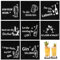 8 Stück Gin Untersetzer Set,Untersetzer Gläser mit Ginsprüchen,Filzuntersetzer Eckig,Schwarz Glasuntersetzer,Untersetzer Filz,für Ginfans,Ginliebhaber,Gintrinker Geburtstag Weihnachten Geschenke
