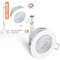 paul russells LED Dimmable Recessed Tilt Downlight, 6Watt 570LM, Warm/Cool/Day White 3 Adjustable CCT, IP44, Round Spotlight for Kitchen, Living, Hall & Bathroom Ceiling Light, 1 Pack (White)