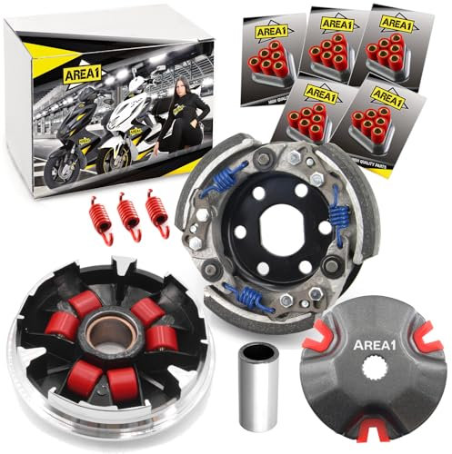 Area1 Tuning Variomatic Kit con Frizione Tuning per Scooter con Motore 50ccm 2T Compatibile con Aerox Neos Jog Nitro Ovetto Mach G Booster Italjet Macal