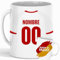 Genérico Taza Personalizada Fútbol Sevilla | Regalo Original para Aficionados del Fútbol | Taza de Desayuno | Regalo Equipo de Fútbol | Diseño Único y Duradero (Sevilla)