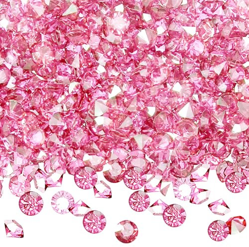 TOAOB 5000pcs 3 mm Rose Cristaux Acrylique Diamants Table Scatter Confetti Clair Pierres de Strass pour Pièce du Centre de Table Mariage Douche Nuptiale Décorations de Perles de Vase