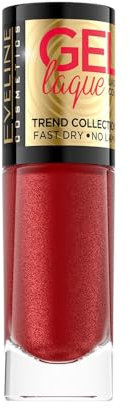 Eveline Cosmetics Gel-Lack Nagellack Nr. 207 - Schnell trocknender, langanhaltender Gel-Effekt ohne UV/LED-Lampe