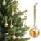 12 Stück Kristallglas-Weihnachtskugeln, 2,2 cm, Mini-Prismen-Kugel, Weihnachtsbaumschmuck, hängende Kristall-Ornamente, Abstand für Weihnachten, Hochzeit, Party, Heimdekoration (Gold)
