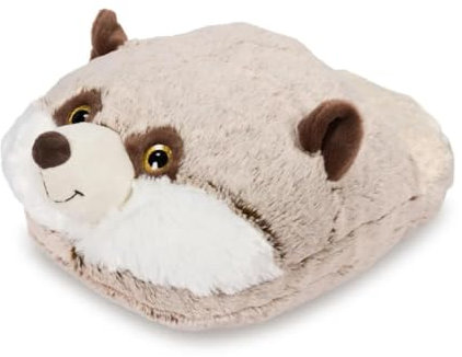 Noxxiez Plush Animal Foot Warmer Slipper, Indoor Cosy Foot Pouch Soft Cushion Relaxing Gift for Kids Adults One-Piece (Meerkat)