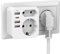 Doppelstecker für USB Steckdose, Mehrfachsteckdose mit 1 Typ-C und 3 USB, Kompatibel mit Phone, Steckdose mit 4 USB Netzstecker