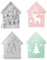 2 Stück Silikonformen Gießformen Haus WISIRENT, Silikonform Weihnachten Haus Mit Fenster Haus Epoxidharz Silikonformen, Silikonformen Weihnachten Elch Weihnachtsbaum Haus Silikonform für Weihnachten