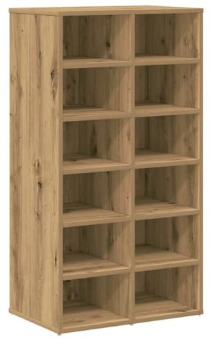 vidaXL Schuhregal Artisan-Eiche 54x34x100,5 cm Holzwerkstoff