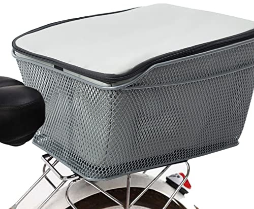 Rear Bike Basket Large ty Metal Wire Basket Waterproof Rainproof Cover Bag