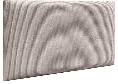 DHOME Gepolsterte Premium Cord Paneele Selbstklebend für Wände Schallabsorbierend Stoßfest Ideal für Kopfteile Dekoration Zuhause und Schlafzimmer (Braun, 50x40cm)