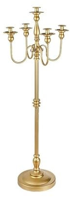 Lizhuzhuzs28 Bougeoirs Decoration Chandelier rétro sur Pied for Arrangement de Mariage, bougeoir en métal à Cinq têtes Chandelier ​Bougie(Grand)