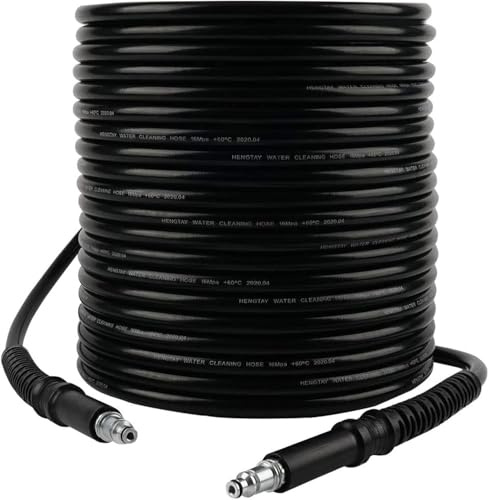 High Pressure Washer Replacement Hose for Bosch AQT Series Washers Domestic Bosch Aquatak, Click Type Plug Quick Connect SDS Fittings, Accessories Extension Water Clean Pipe (15 Meters)